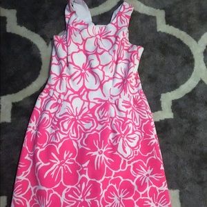 Lily Pulitzer pink floral dress size medium